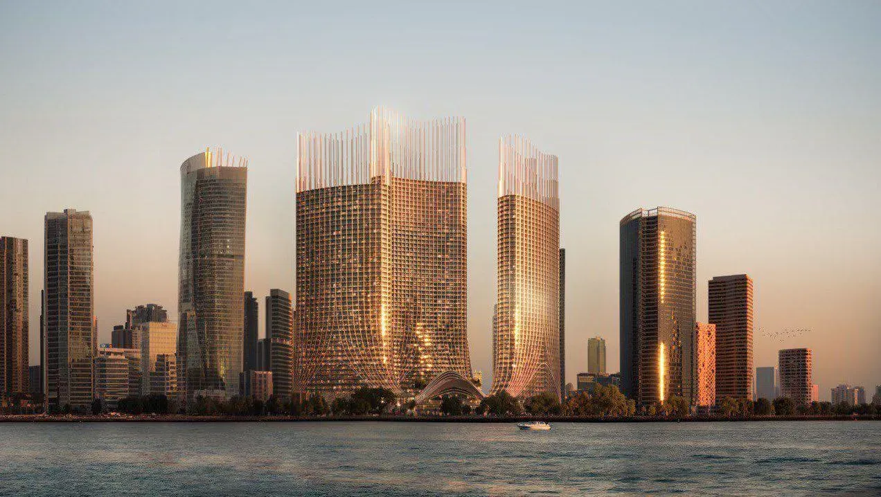 Binghatti Skyrise · Render del progetto · illustrativo