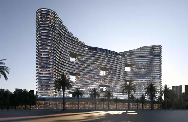 Binghatti Aquarise · Render del progetto · illustrativo